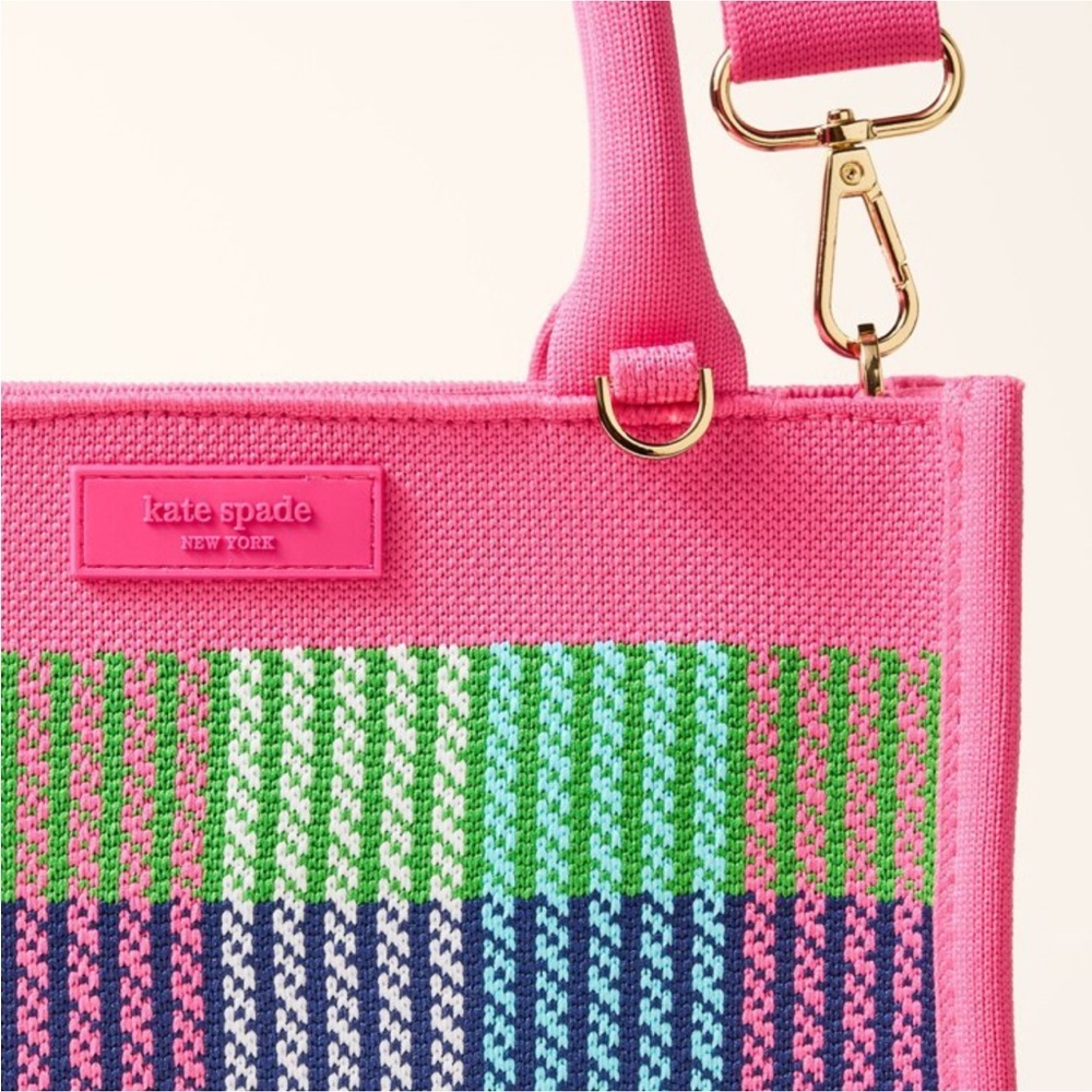 ♠️ Plaid Knit Crossbody Bag Pink - Kate Spade New York x Target - Picture 3 of 3